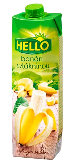 Picture of HELLO JUICE BANANA W/FIBRE 1LTR